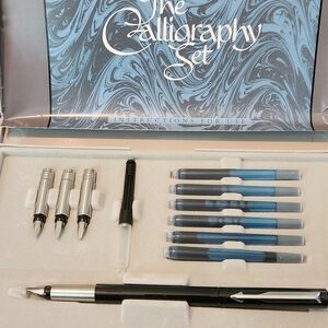 Parker Calligraphy Set - Black and Blue